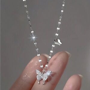 925 Sterling Silver Heart Tassel Necklace